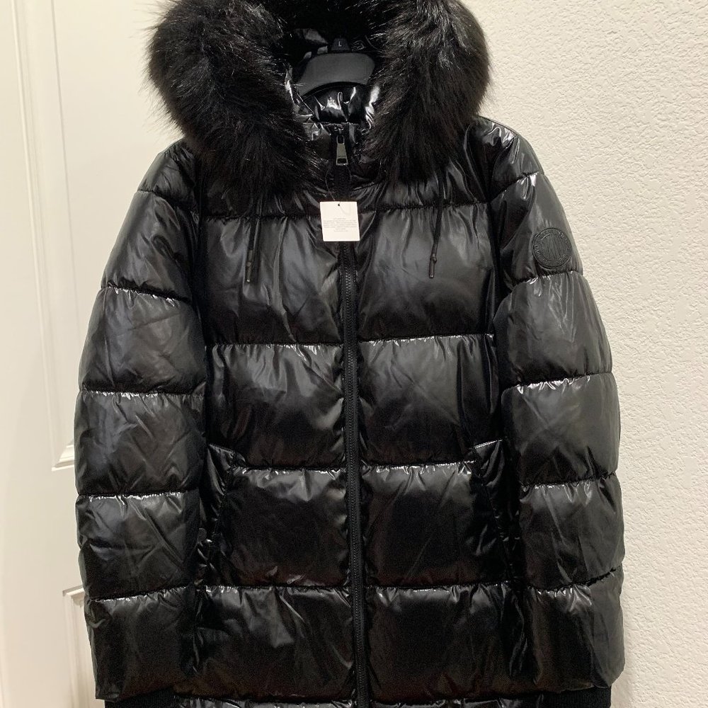New DKNY Women's Long Parka Jacket SizeM